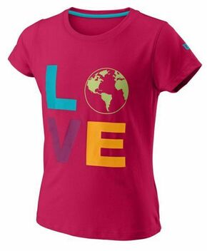 Majica kratkih rukava za djevojčice Wilson Love Earth Tech Tee - love potion