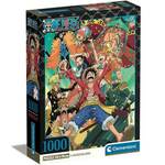 One Piece anime 1000-dijelni kompaktni puzzle 50x70cm - Clementoni
