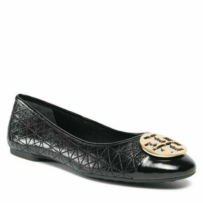 Balerinke Tory Burch Claire Quilted Ballet 150824 Perfect Black / Silver / Gold 001