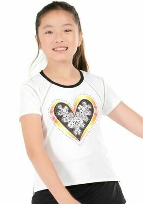 Majica kratkih rukava za djevojčice Lucky in Love Paisley In Love Short Sleeve - white