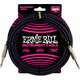 Ernie Ball Braided Straight Straight Inst Cable Crna-Ljubičasta 5,5 m Ravni - Ravni
