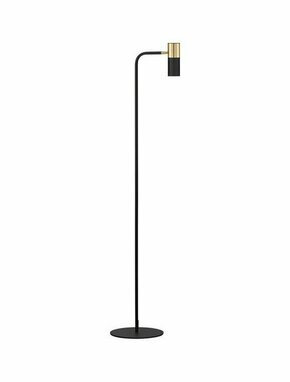 NOVA LUCE 9010226 | Pongo-Pogno Nova Luce podna svjetiljka 135cm s prekidačem elementi koji se mogu okretati 1x GU10 crno mat