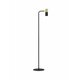 NOVA LUCE 9010226 | Pongo-Pogno Nova Luce podna svjetiljka 135cm s prekidačem elementi koji se mogu okretati 1x GU10 crno mat, zlatno