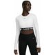 Ženska majica dugih rukava Nike Pro 365 Dri-Fit Cropped Long-Sleeve Top - white/black
