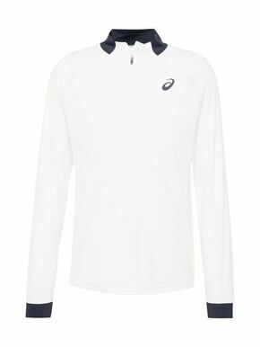 Muška majica Asics Men Court 1/2 Zip Long Sleeve Top - brilliant white