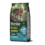 Monge BWild Grain Free Sterilised suha hrana za mačke - tuna, grašak 1,5 kg