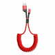 BASEUS Fish Eye kabel USB Type-C/2A, 1 m, crvena