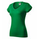 Majica kratkih rukava ženska FIT V-NECK 162 - XL,Zelena