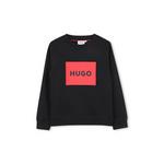 HUGO dukserica za djecu s pamukom crna G01184.162.174