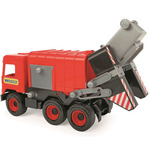 Middle Truck: Crveni kamion za odvoz smeća - 43cm - Wader