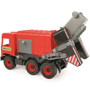 Middle Truck: Crveni kamion za odvoz smeća - 43cm - Wader
