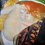 Slika reprodukcija 45x45 cm Danae, Gustav Klimt – Fedkolor