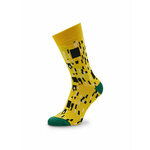 Visoke unisex čarape Curator Socks Kiss Žuta