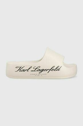 Karl Lagerfeld Natikače s potpeticom 'KOBO II' crna / prljavo bijela