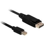 Delock Mini-DisplayPort / DisplayPort adapterski kabel Mini DisplayPort utikač, DisplayPort utikač 5.00 m crna 83479 DisplayPort kabel