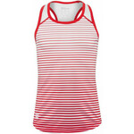 Majica kratkih rukava za djevojčice Wilson G Team Striped Tank - red/white