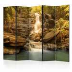 Paravan u 5 dijelova - Sunny Waterfall II [Room Dividers] 225x172