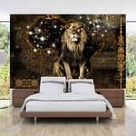 Samoljepljiva foto tapeta - Golden Lion 245x175