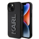 Karl Lagerfeld KLHCP15M3DMBKCK Apple iPhone 15 Plus / 14 Plus hardcase 3D Rubber Glitter Logo black