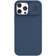 Nillkin CamShield Silky silikonska maska sa zaštitnim štitnikom za kameru za iPhone 13 Pro Max plava