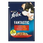 FELIX Fantastic, potpuna hrana za kućne ljubimce, za odrasle mačke, mokra hrana&nbsp;s govedinom u želeu, 85g