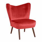 Crvena fotelja Max Winzer Sari Velvet
