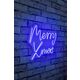 Ukrasna plastična LED rasvjeta, Merry Christmas - Blue