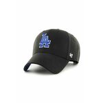 Kapa s dodatkom vune 47brand MLB Los Angeles Dodgers boja: crna, s aplikacijom - crna. Kapa sa šiltom u stilu baseball iz kolekcije 47brand. Model izrađen od tkanine s aplikacijom.