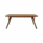 Smeđi blagovaonski stol s pločom stola od bagrema 100x220 cm Quenza – Light &amp; Living
