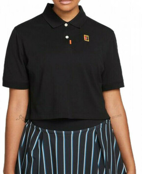 Ženski teniski polo majica Nike Polo 2.0 Heritage W - black/brilliant orange