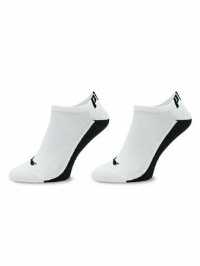 Set od 2 para muških čarapa Puma Men Back Logo Sneaker 2P 938011 White / Black 02