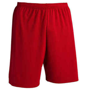Kratke hlače za nogomet F100 ekodizajn za odrasle crvene