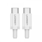 Kabel UGREEN, USB-C 2.0 (M) na USB-C 2.0 (M), 3A, bijeli, 1.5m