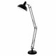 EGLO 94698 | Borgillio Eglo podna svjetiljka 190cm sa nožnim prekidačem elementi koji se mogu okretati 1x E27 crno, bijelo