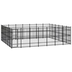 vidaXL Vanjski kavez za pse čelični 38,71 m²