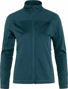 Fjällräven Abisko Lite Fleece Jacket W Indigo Blue L Majica s kapuljačom na otvorenom