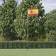 vidaXL Španjolska zastava i jarbol 5,55 m aluminijski