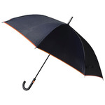 Kišobran automatik s gumiranom ručkom - razne kombinacije boja - Crno-narančasti