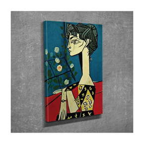 Zidna reprodukcija na platnu Pablo Picasso Jacqueline with Flowers