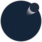 vidaXL Plutajući PE solarni pokrov za bazen 300 cm crno-plavi