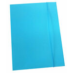 Fascikl kartonski/lak s gumicom 600gr OPTIMA svijetlo plavi