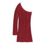 Pull&amp;Bear Pletena haljina jarko crvena