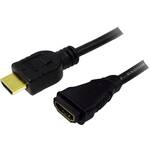 LogiLink HDMI produžetak HDMI A utikač, HDMI A utičnica 5.00 m crna CH0058 HDMI kabel