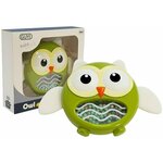 Owl Rattle Teether Children's Toy Green