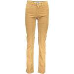 GANT WOMEN'S BROWN TROUSERS kremasta