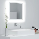 vidaXL LED kupaonsko ogledalo bijelo 40 x 8,5 x 37 cm od iverice