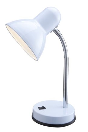 GLOBO 2485 | Basic-I Globo stolna svjetiljka s prekidačem fleksibilna 1x E27 bijelo