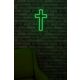 Ukrasna plastična LED rasvjeta, Cross Sign - Green