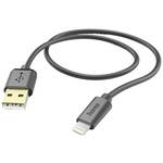Hama USB kabel za punjenje USB 2.0 Apple Lightning utikač, USB-A utikač 1.5 m crna 00201580