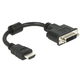 Delock HDMI muški/DVI 24+1 ženski adapter, 20cm